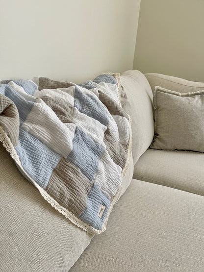 Cloud Quilt - Sky Blue